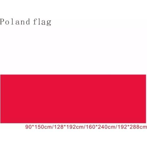 Free shipping Poland Flag 192*288cm Polyester National Flags