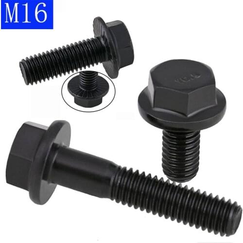 M16 -2 16mm High Tensile Grade 10.9 Hex Head Flange Screws Frame Hex Head Bolts GB5789 DIN6921