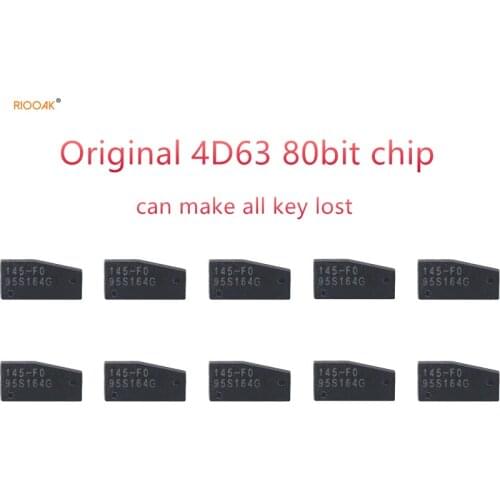 RIOOAK 100PCS Car Key Chip Original High Quality 4D63 80bit Chip for Ford Mazda 4D63 80 Bit Chip Can Make Keys All Lost