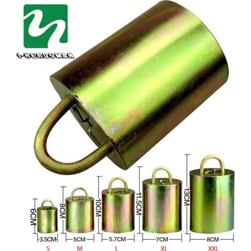 Cow Horse Sheep equipment Grazing bells Upgraded version Prevent the loss Galvanized steel material bell