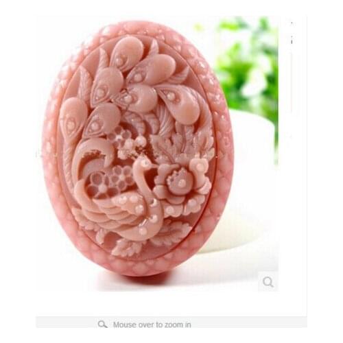 Peacock Handmade soap Molds Candle Molds Silicone Mold Chocolate Mold Fondant Cake Decorating Tool