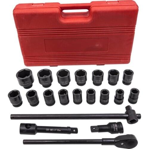 Deep Impact Sockets 6 Point 3/4" Drive Ratchet 19mm-50mm Ratchet Breaker Bar