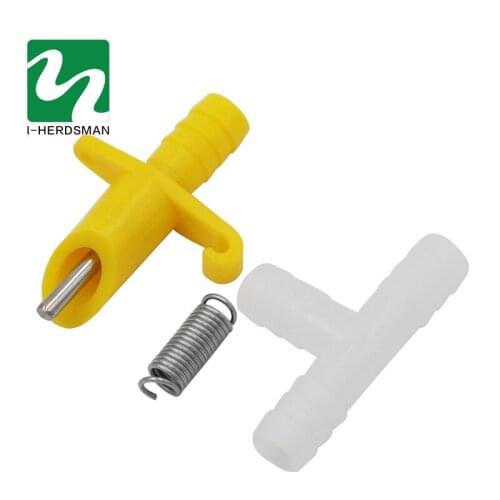 10 Pcs Rabbit Feeding Nipple Drinker Tee Tube Pet Cat Automatic Drinking Fountain Exquisite Workmanship Quality Assurance