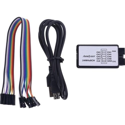USB Logic Analyzer 24MHz 8 Channel 24M/seconds Debugger for ARM FPGA 8CH Microcontroller Debug A08 21 Dropshipping