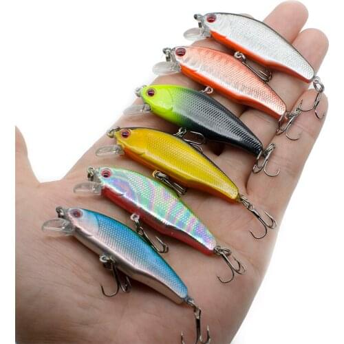 Slow Sinking Mini Minnow 5.5cm 4.6g Fishing Lure Wobblers Crankbaits Jerkbait Bait Perch Pesca carp fishing trout fishing lures