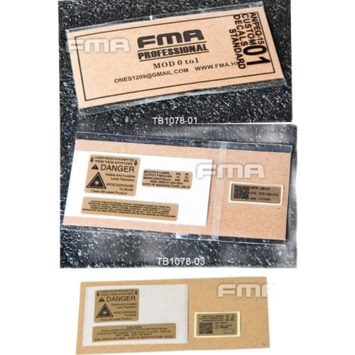 FMA TB1078 Custom Decals F1 F2 F3 For AN PEQ-15 Case