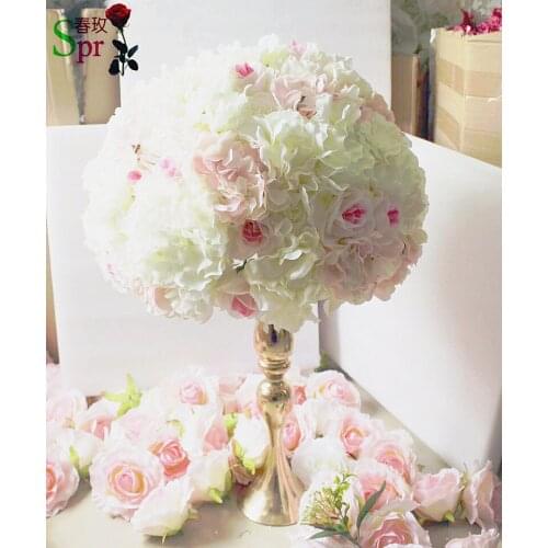 SPR small pink wedding table centerpiece flower ball decoration artificial flower arch party backdrop decorative floral
