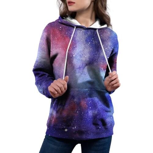 Angry Goldfish New Fun Gift Pullover Female Sweatshirt Spring landscape Starry Sky 3DPrint Women Hoodies S-4XL