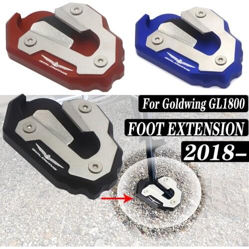 New For Honda Goldwing GL1800 Motorcycle Side Stand Enlarger Plate Kickstand Enlarge Foot shelf Gold Wing GL 1800 2018-2021 2020