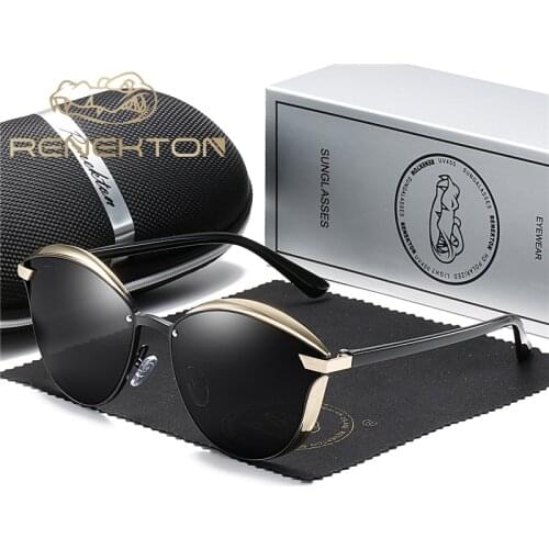 RENEKTON Women Polarized Sunglasses Luxury Fashion Cat Eye Ladies Vintage Brand Designer Female Sun Glasses Oculos Gafas