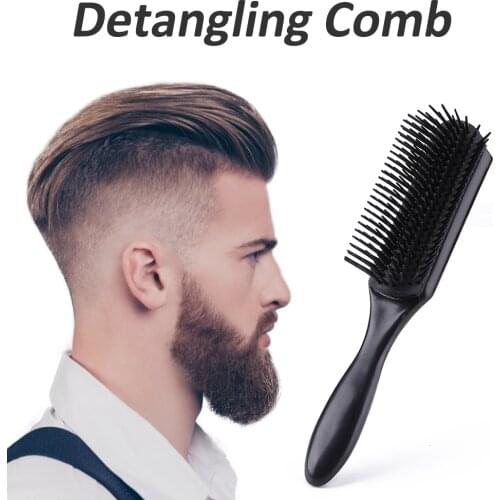 Removable Hair Detangling Comb Brush Head Scalp Massager Brush Men Styling Tools