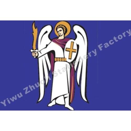 Ukraine Kyiv Flag 150X90cm (3x5FT) 115g 100D Polyester Free Shipping Ukraine Flag