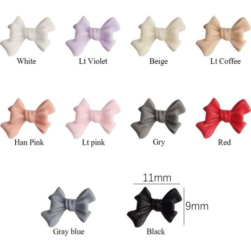 9x11mm Fashion Nail Jewelry Bow knot Nail Art Decorations Rhinestones DIY Resin Polish Manicure Art Accessories 30/100pcs