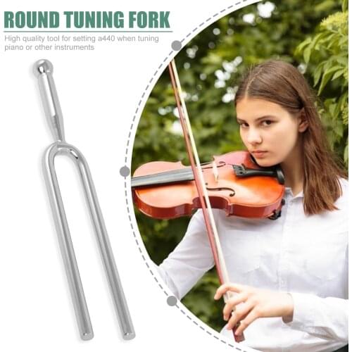 440Hz A Tuning Fork Stainless Steel A Tone Tuning Fork Tuner Musical Instrument Accessories for Violin Guitar Gifts