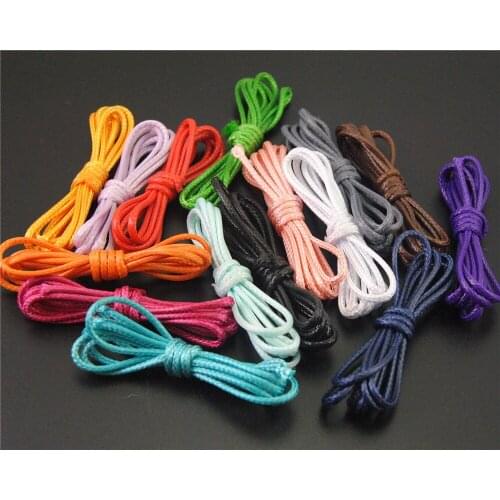 32ft(10meter)15 Color 1MM Wax String Waxed Cotton Cord Thread Chain Handmade Jewelry Findings In Bulk DIY Necklace Bracelet