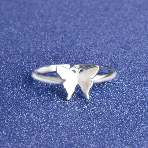 925 Sterling Silver For Women Wedding Drop Shipping Fashion Elegance Butterfly Fantastic Rings Wedding Accessories