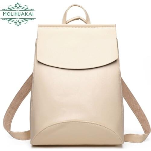 Summer Women Backpack High Quality PU Leather Backpacks for Teenage Girls Female School Shoulder Bag Designer Bagpack Mochila