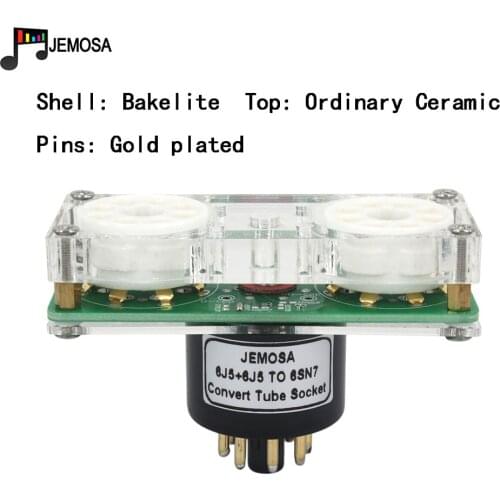 1PC 6J5+6J5 To 6SN7 Vacuum Tube Two 8Pins TO One 8Pins DIY Audio Amplifier Vacuum Tube Convert Socket Adapter Free Shipping