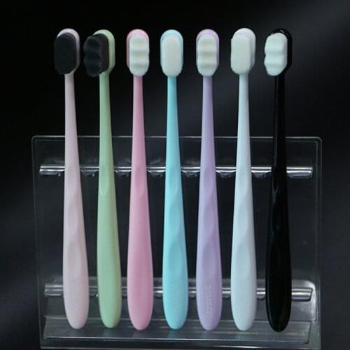 1pcs Ultra-fine Soft Million Toothbrush Portable Travel Eco-friendly Brush Tooth Care Oral Cleaning Tool For Adult