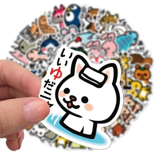 10/50pcs/pack Waterproof Super Cute Cartoon Animal Graffiti Stickers For Car Laptop Phone Bicycle Decal Kids Gift Stickers