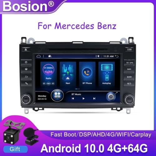 Bosion Android 10.0 Car Radio Multimedia Player For Mercedes Benz B200 Sprinter W906 W639 AB Class W169 W245 Viano Vito IPS DSP