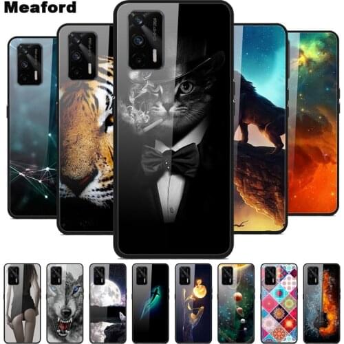 For Coque OPPO A74 5G Case Tempered Glass Planet Space Cover for OPPOA74 A 74 5G Case Glass Case for OPPO A74 5G Coques Fundas