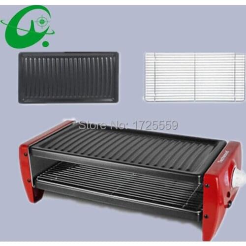 Full ovenware home electric grill, Big model table-top Kebabs machine, No smok