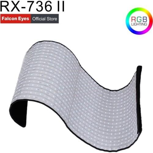 FalconEyes 200W LED Fotografia RGB Lamp With Effect Scenes Mode Waterproof Portable Studio Video Flexible Light With Softbox