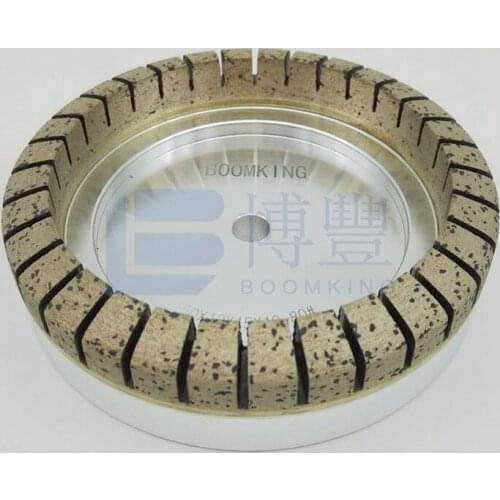 Good full segmented diamond wheels size 150x12-15x10 80#/100#/120# for glass douber edging machine. Glass grinding machine