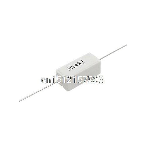 5W Watt 4 R Ohm 5% Ceramic Cement Power Resistor x10pcs