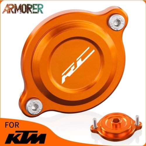 Motorcycle CNC Engine Oil Filter Cover Cap Accessories For 125 200 250 390 RC 125rc 200rc 250rc 390rc 2016 2017 2018 2019