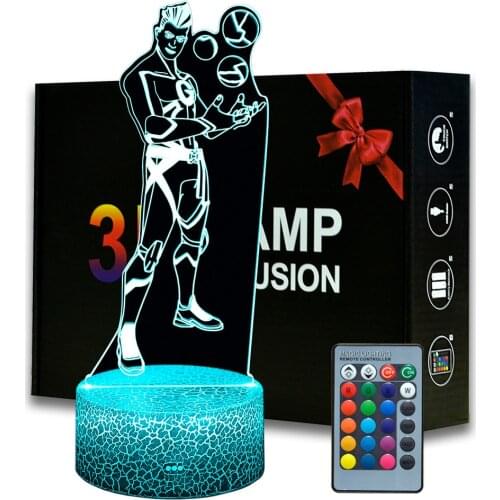 Battle Game TheGrefg Night Light Colors Changeable 3D Illusion Bedside Lamp Room Decoration Creative Gifts For Kids Christmas