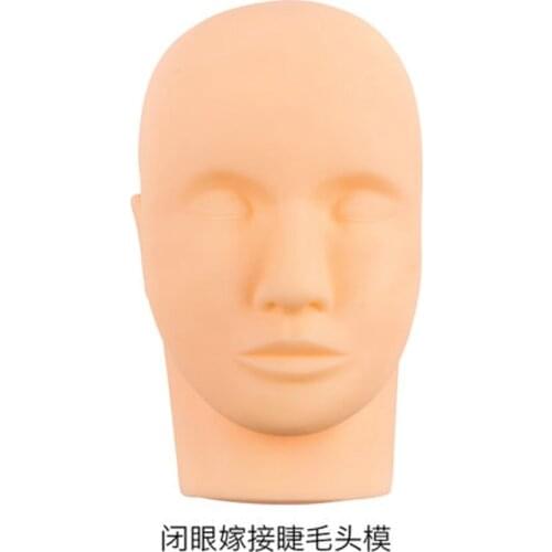 Tattoo Head Model Tatoo Supplies Dummy Human Eyebrows Eyeliner Lip Eyebrow Practice Leather Beginner Tool Tattoos Skin Hot Sale