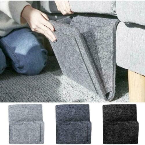 Bedside Storage Caddy Hanging Bag Felt Sofa Organizer Bed Holder Book A7G0