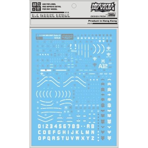 RG11 DL RG 1/144 Char Aznable ZAKU Gundam Water sticker Decal Action Figure Assemble Model Toys