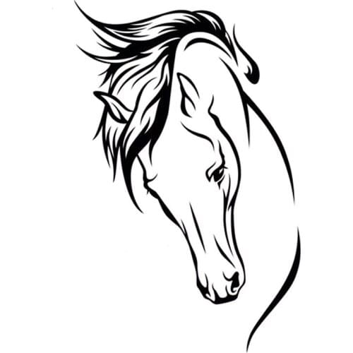 Steed Fine Horse Animal Theme Car Sticker Decal For Car Rear Windshield Rood Decor Removable AL366