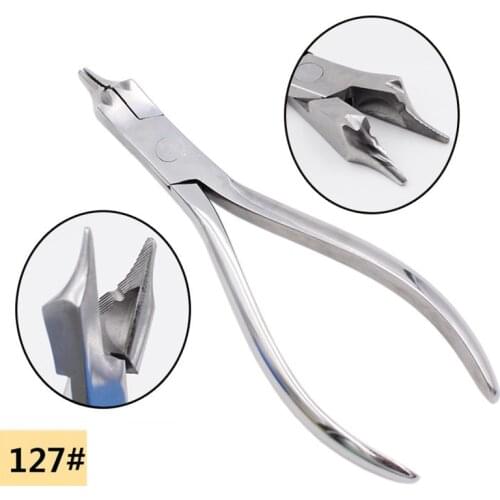 Dental Three Jaws Plier Orthodontic Oral Instrument Laboratory Technical Plier Wire Bending Pliers 127# Pliers Dentist Tools