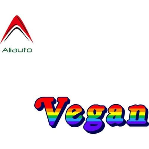 Aliauto Reflective Car Sticker Gay Vegan Personality Accessories Cover Scratch Decal PVC for Motorcycle Skoda Volvo Gt,11cm*3cm