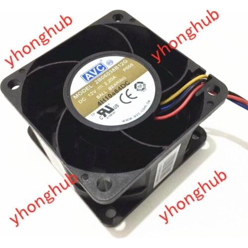 AVC 2B06038B12G P055 DC 12V 2.20A 60x60x38mm Server Cooling Fan