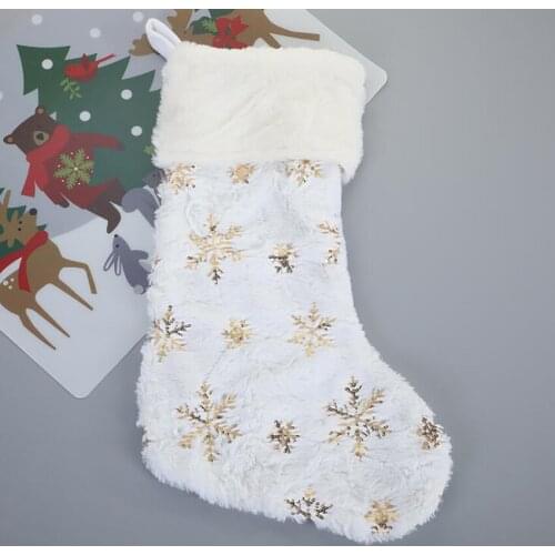 1Pc Winter Christmas Stockings Sequin Christmas Socks 2021 New Year Socks Party Decoration Women Kids Santa Stocking Gifts
