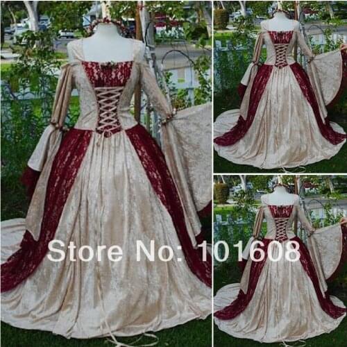 1860S Victorian Corset Gothic/Civil War Southern Belle Ball Gown Dress Halloween dresses US 4-16 V-1169