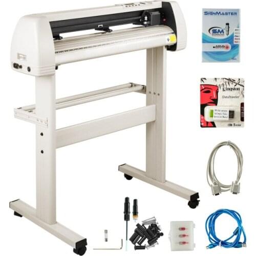 34'' Vinyl Cutting Plotter Machine Graph Plotter Cutter for Advertisement Craft Design Cut Sign Making W/ LCD Display USB