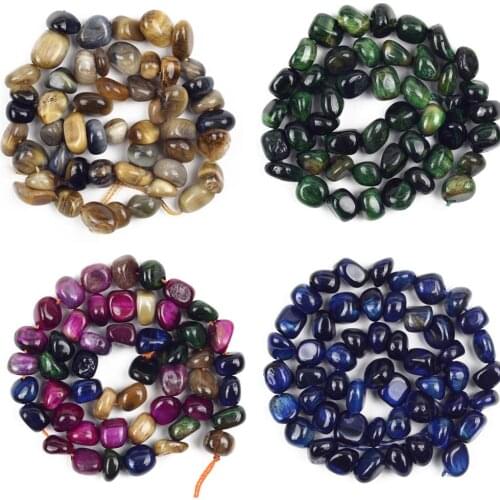 6-8mm Natural Stone Beads Lrregular Tiger Eye loose Spacer Beads For Jewelry Making DIY Charms Bracelet Necklace Accessories 15