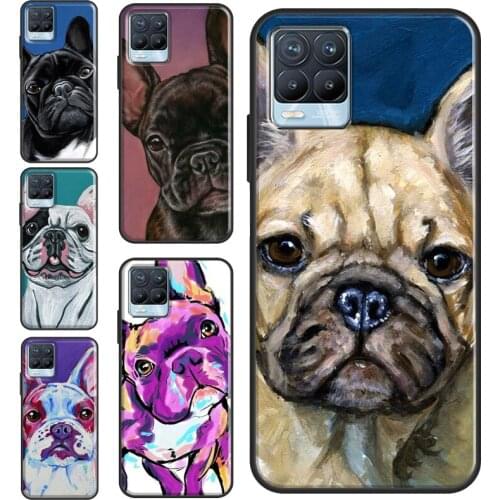 Watercolor French Bulldog Painting For OPPO Realme 8 Pro C3 C11 GT Neo 6 7 Pro Case For OnePlus 8 9 Pro 8T Nord Phone Cover