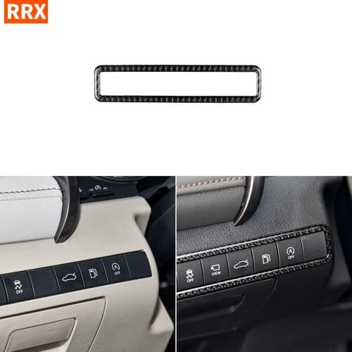For Toyota Camry XV70 8th LE XLE V6 GA-K 2018-up Accessories Driver Side Dashboard Switch Frame Carbon Modified Interior Sticker