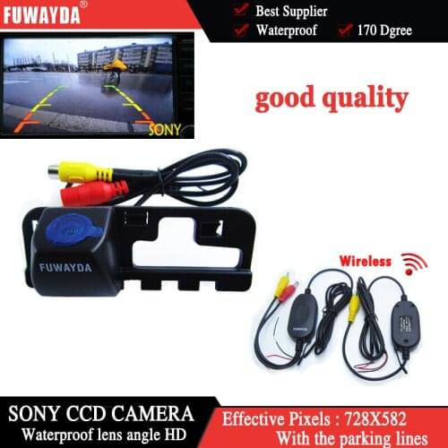 FUWAYDA Wireless For SONY CCD Car Rear View Mirror Image With Guide/ Parking Line CAMERA for Honda CIVIC 2006 2007 2008 2009