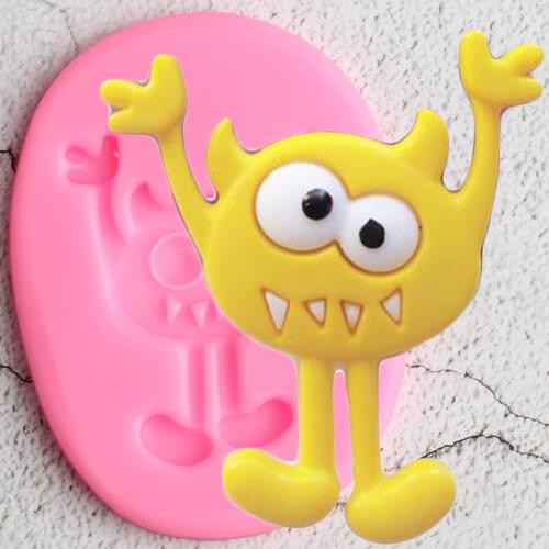 Halloween Cake Decorating Tools Monster Silicone Molds DIY Cookie Baking Cupcake Topper Fondant Candy Chocolate Gumpaste Moulds