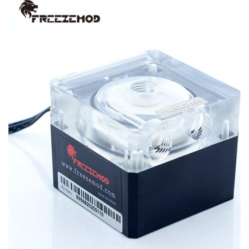 FREEZEMOD Compute cooling pc water cooler mute pump PWM intelligent flow 800L/H 12V/5V RGB light aure. PU-FS4M-J