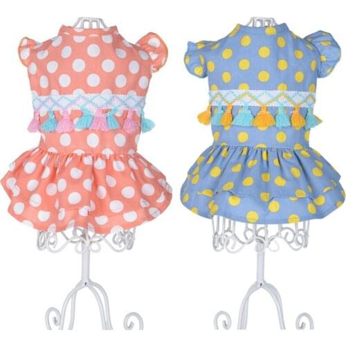 Summer Pet Dog Dresses for Small Dogs Chihuahua Yorkie Pug Wedding Dress Puppy Cat Clothing Cute Dog Clothes Skirt Pets Products