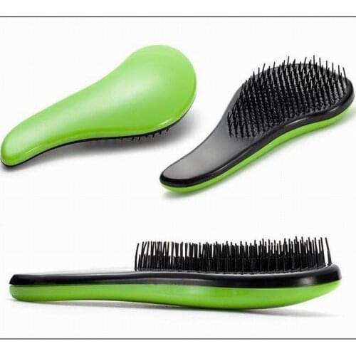 Fashionable 18CM massage hair brush anti-static detangle comb for hairdressing as hair care styling tool in salon wholesale